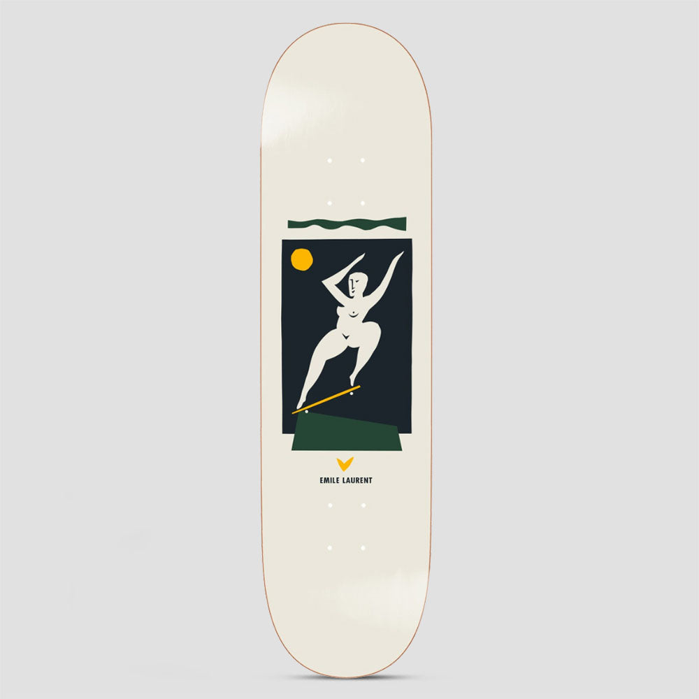 Polar 8.375 Emile Laurent Crooks Skateboard Deck Cream