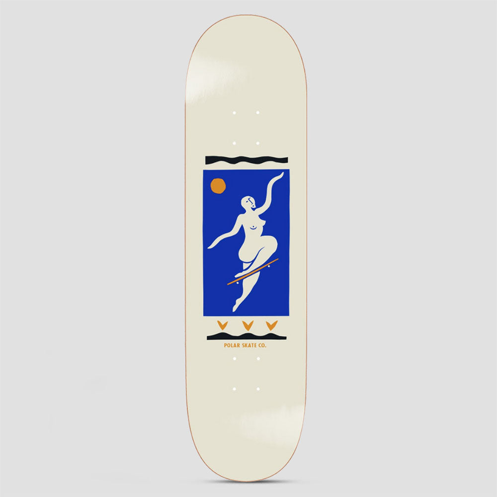Polar 8.75 Team No Comply Skateboard Deck Cream
