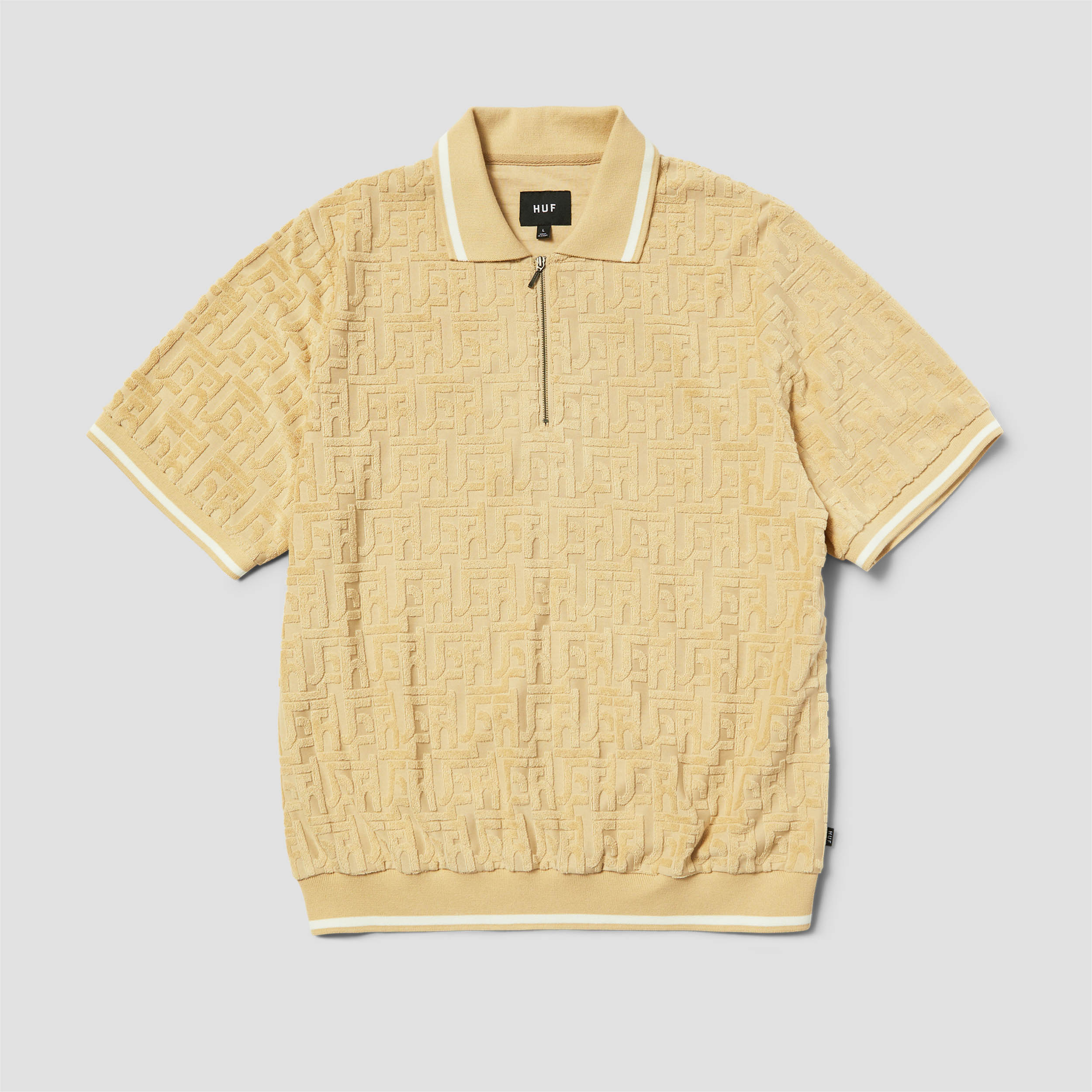Huf Tether Jacquard Shortsleeve Terry Top Twill