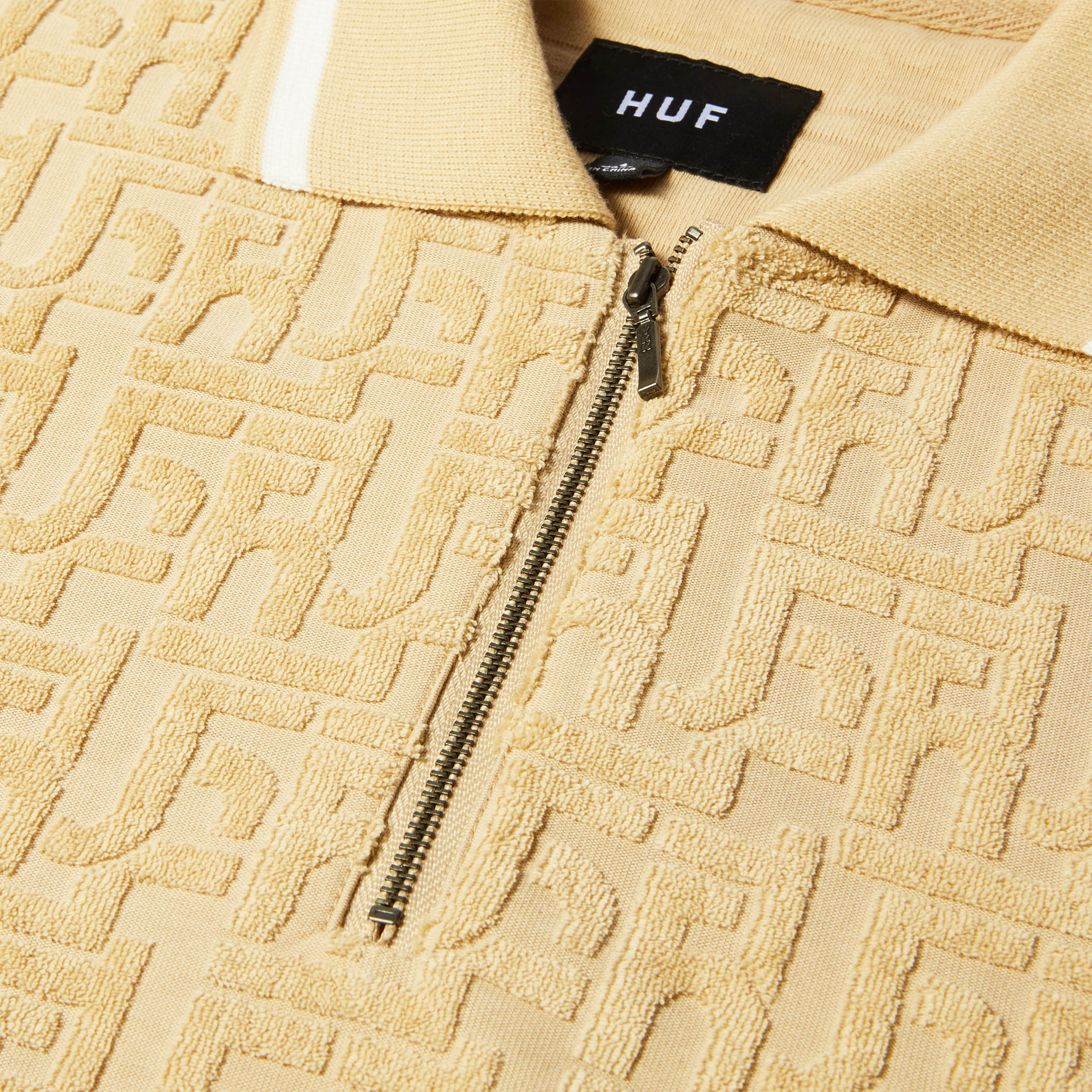 Huf Tether Jacquard Shortsleeve Terry Top Twill