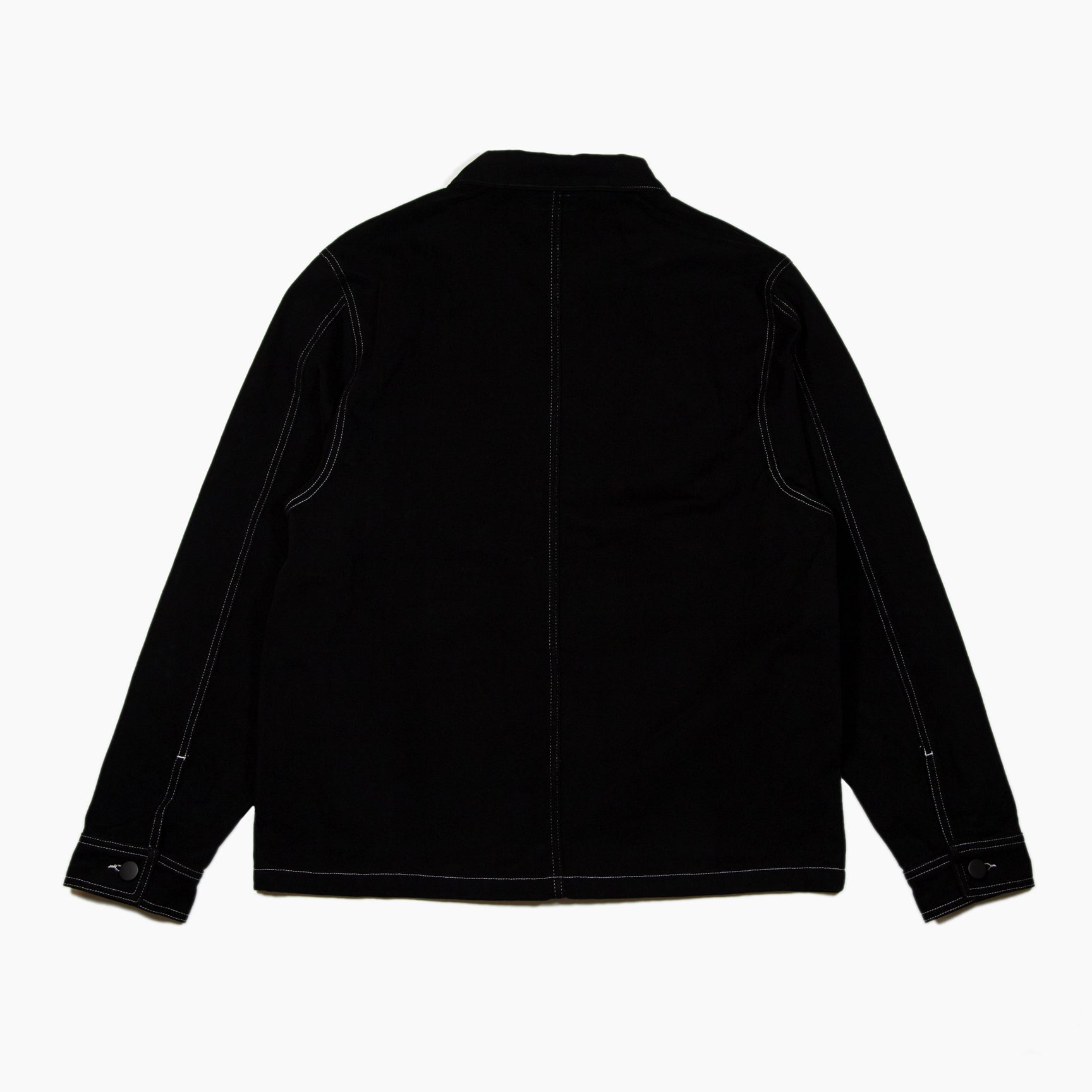 The National Skateboard Co Hirta Workers Jacket Black Soft Twill