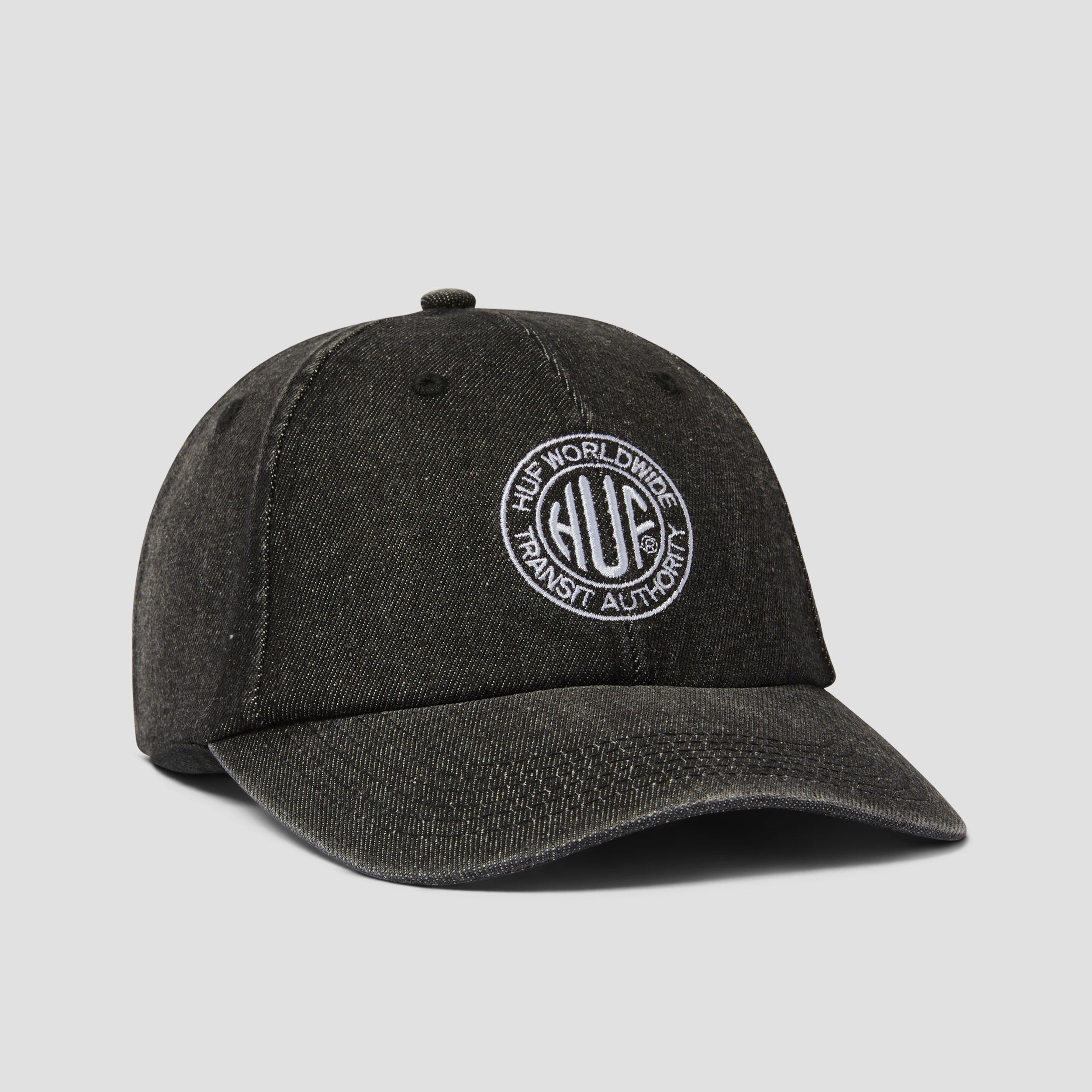 HUF Token 6 Panel Cv Washed Hat Black