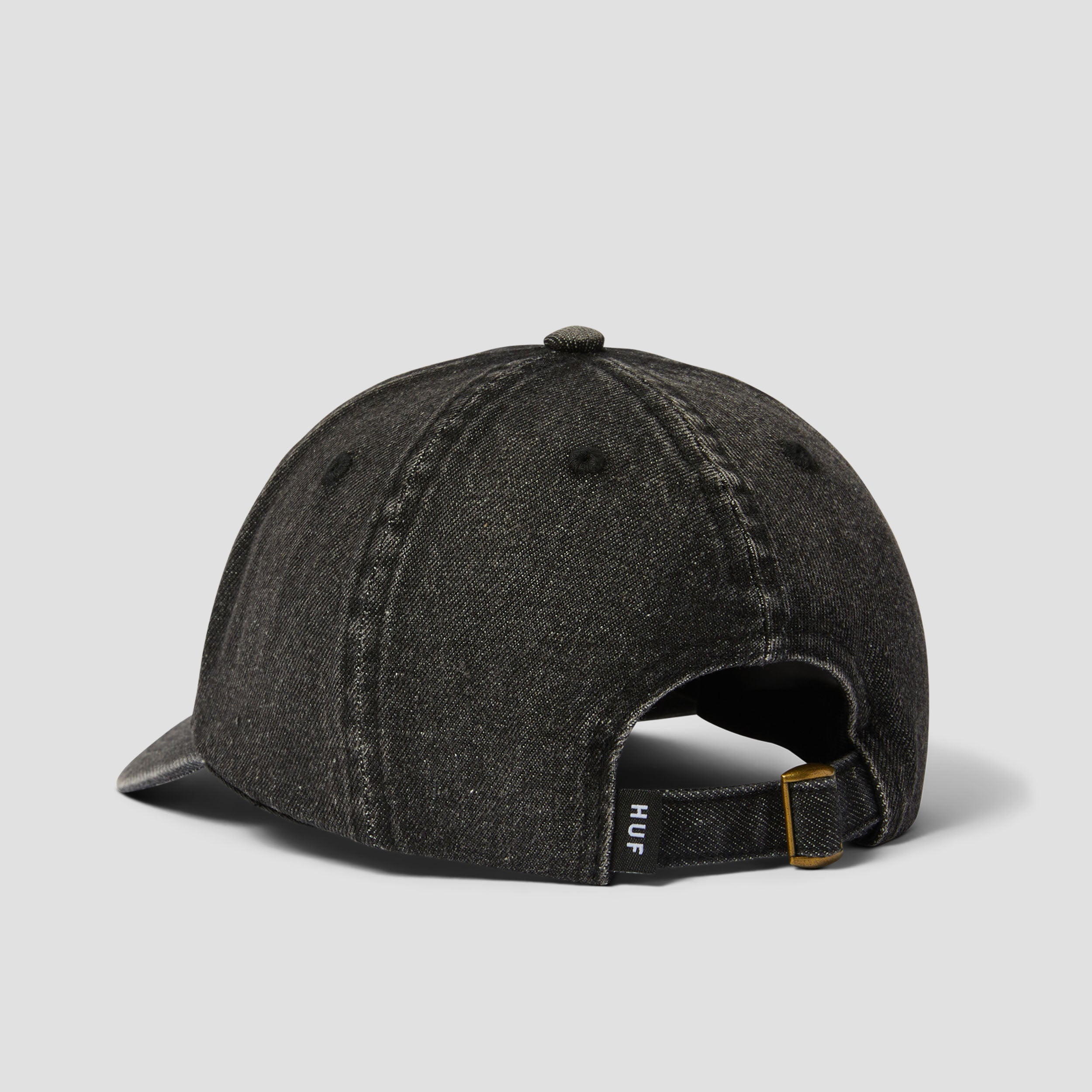 HUF Token 6 Panel Cv Washed Hat Black