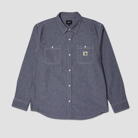 HUF Total Eclipse Chambray Shirt Black