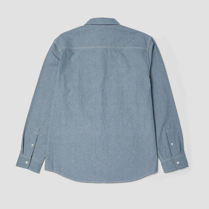 HUF Total Eclipse Chambray Shirt Light Blue