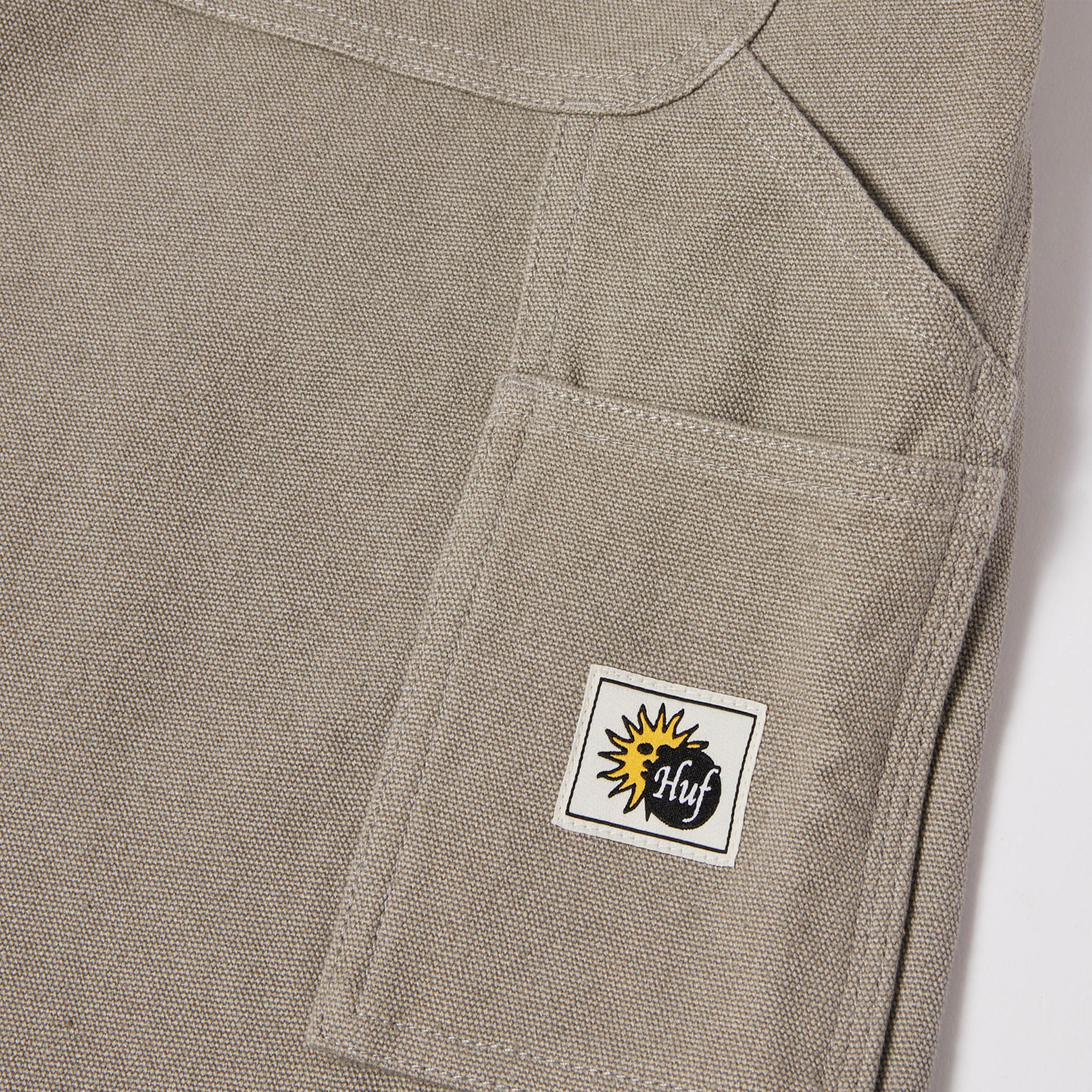HUF Total Eclipse Twill Work Short Clay