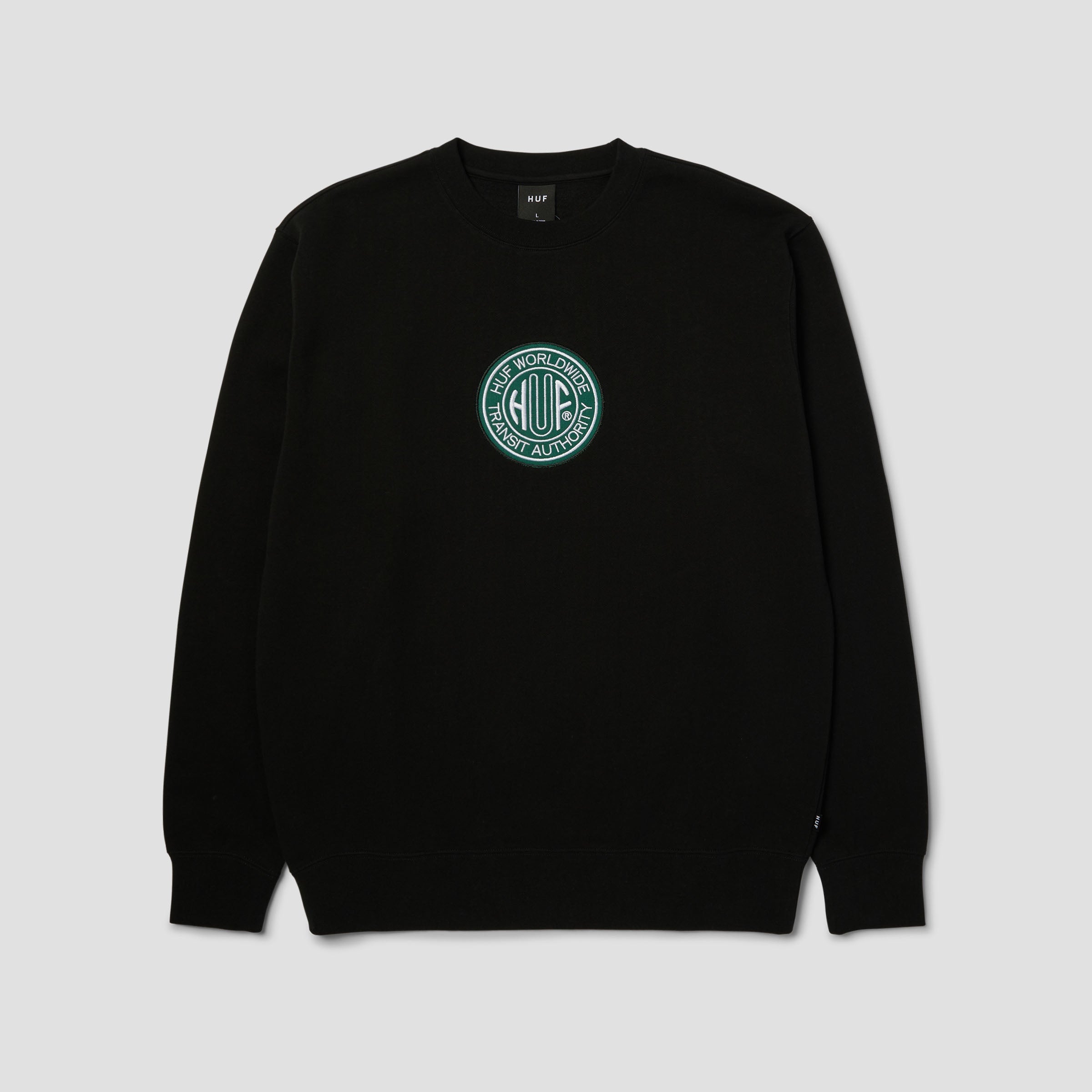 HUF Transit Authority Crew Black