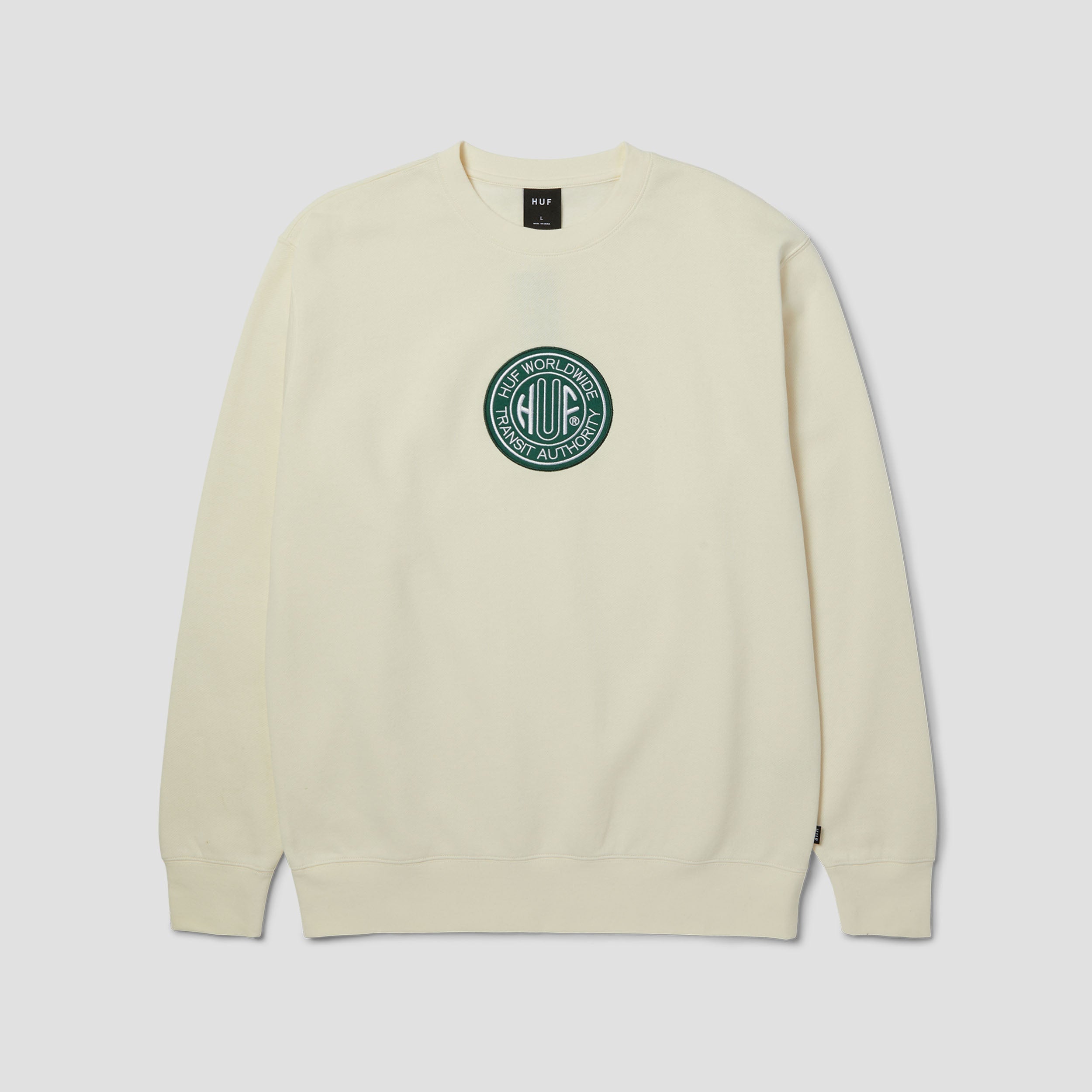 HUF Transit Authority Crew Bleach