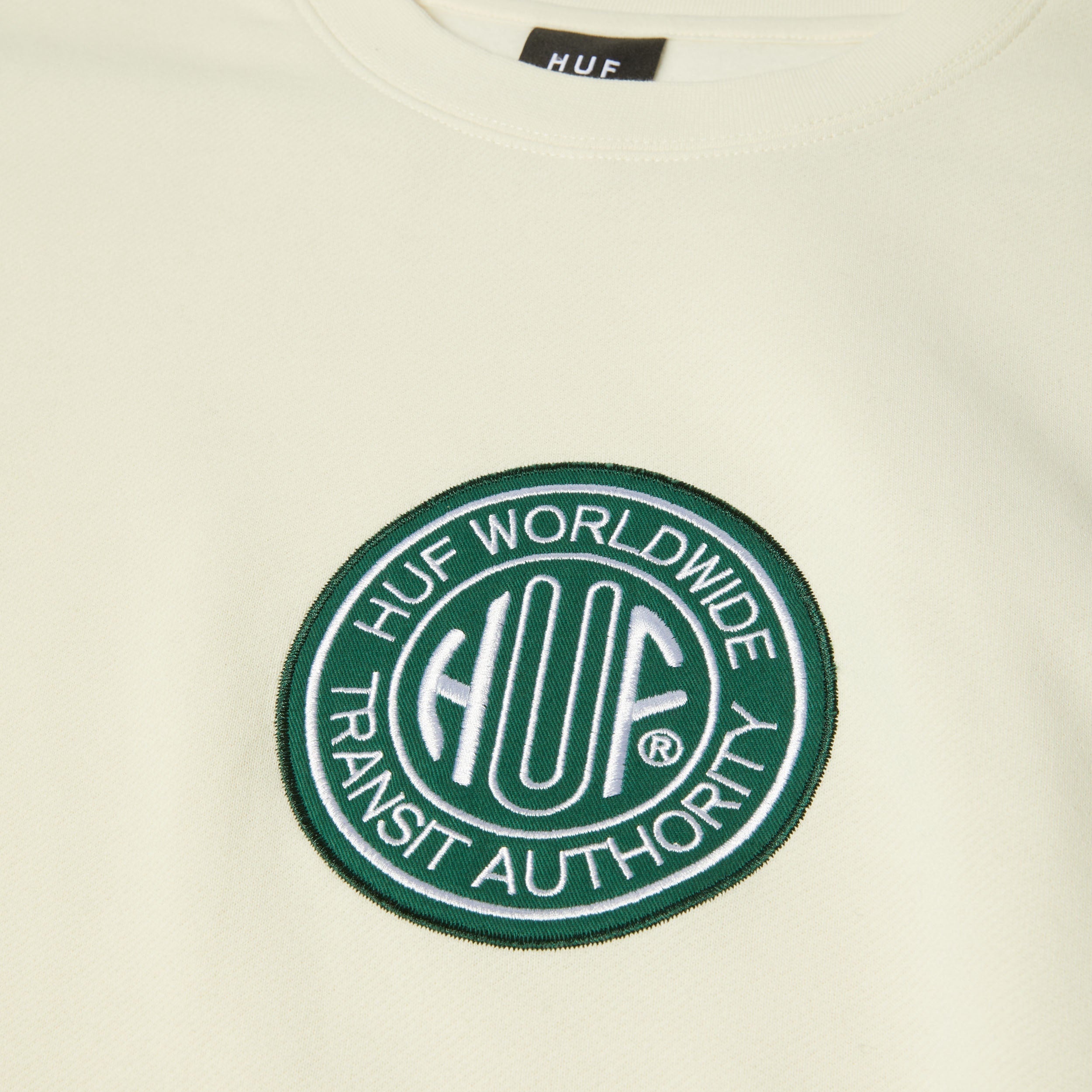 HUF Transit Authority Crew Bleach