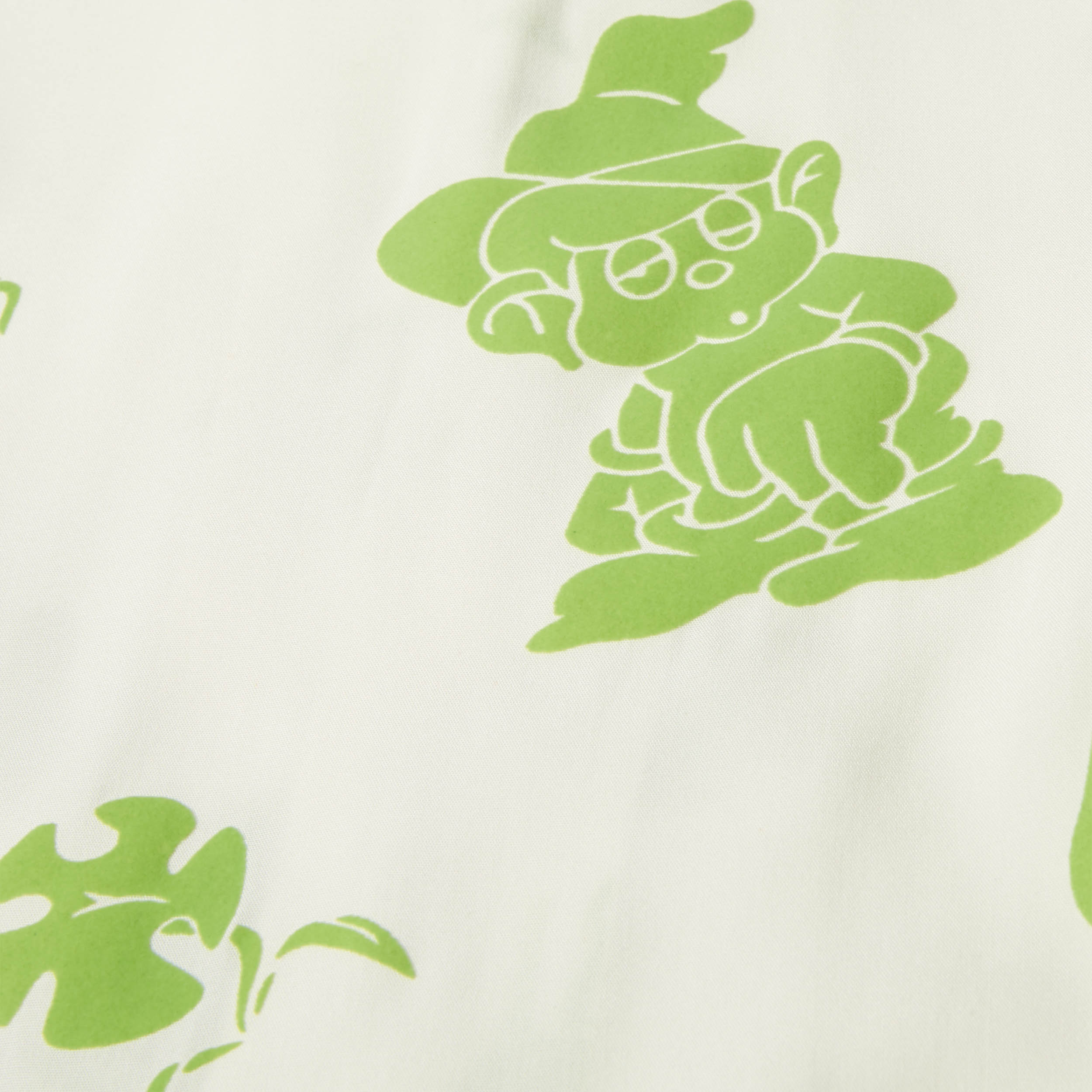 Huf Trip Flocked Shortsleeve Resort Shirt White