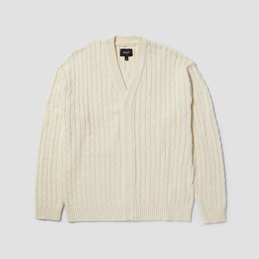 HUF TT Jacquard Cardigan Natural