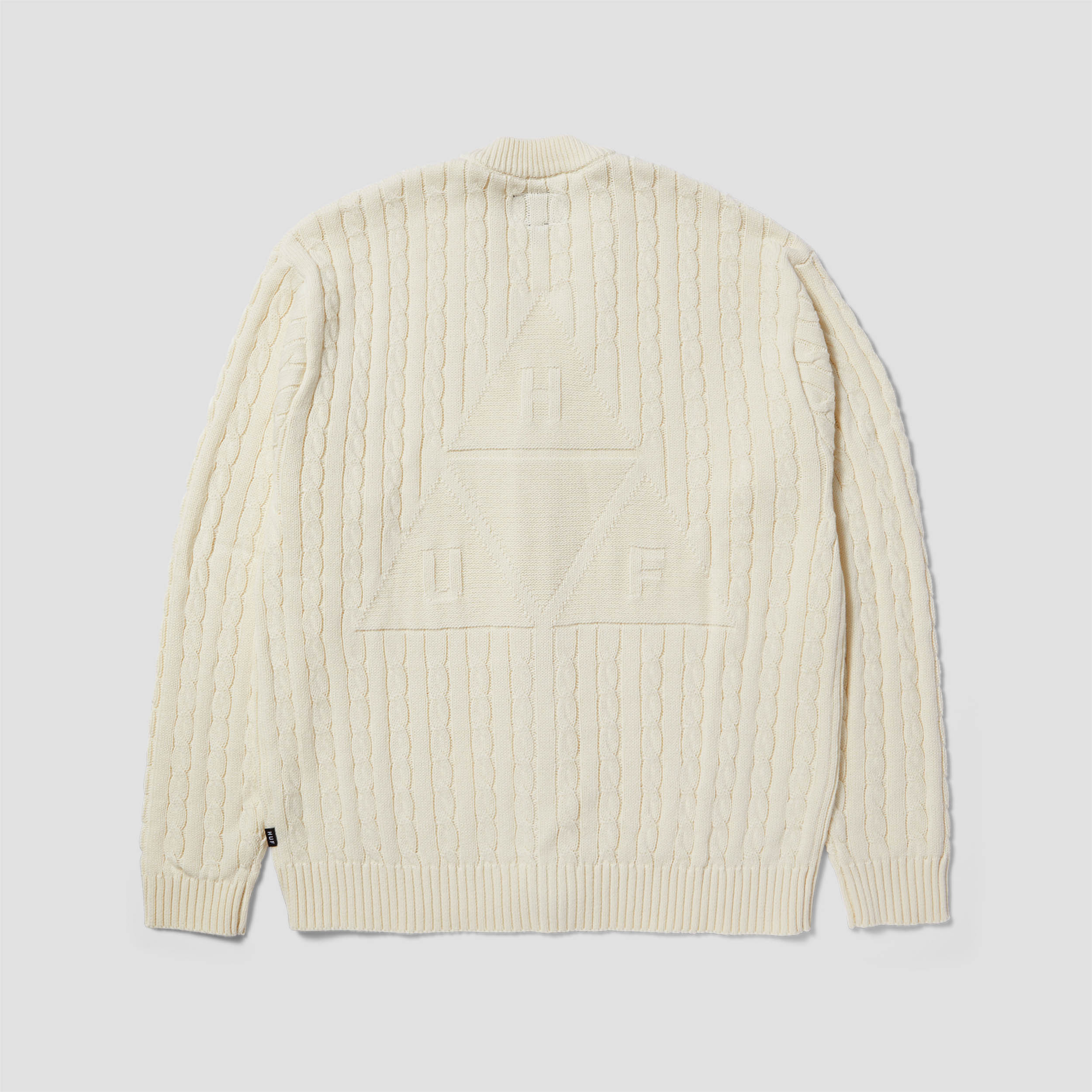 HUF TT Jacquard Cardigan Natural
