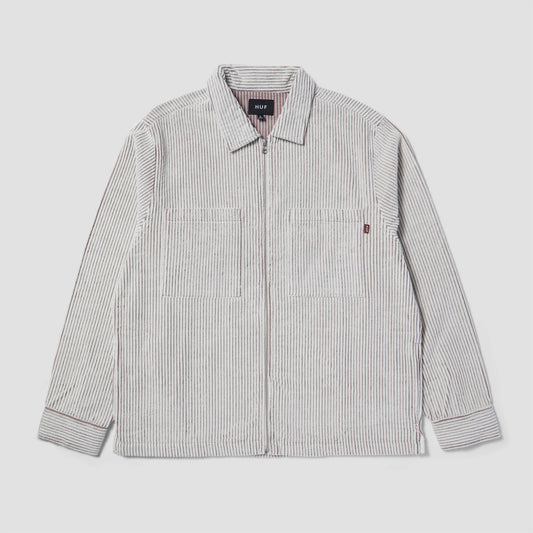 HUF Two Tone Corduroy Zip Shacket Natural