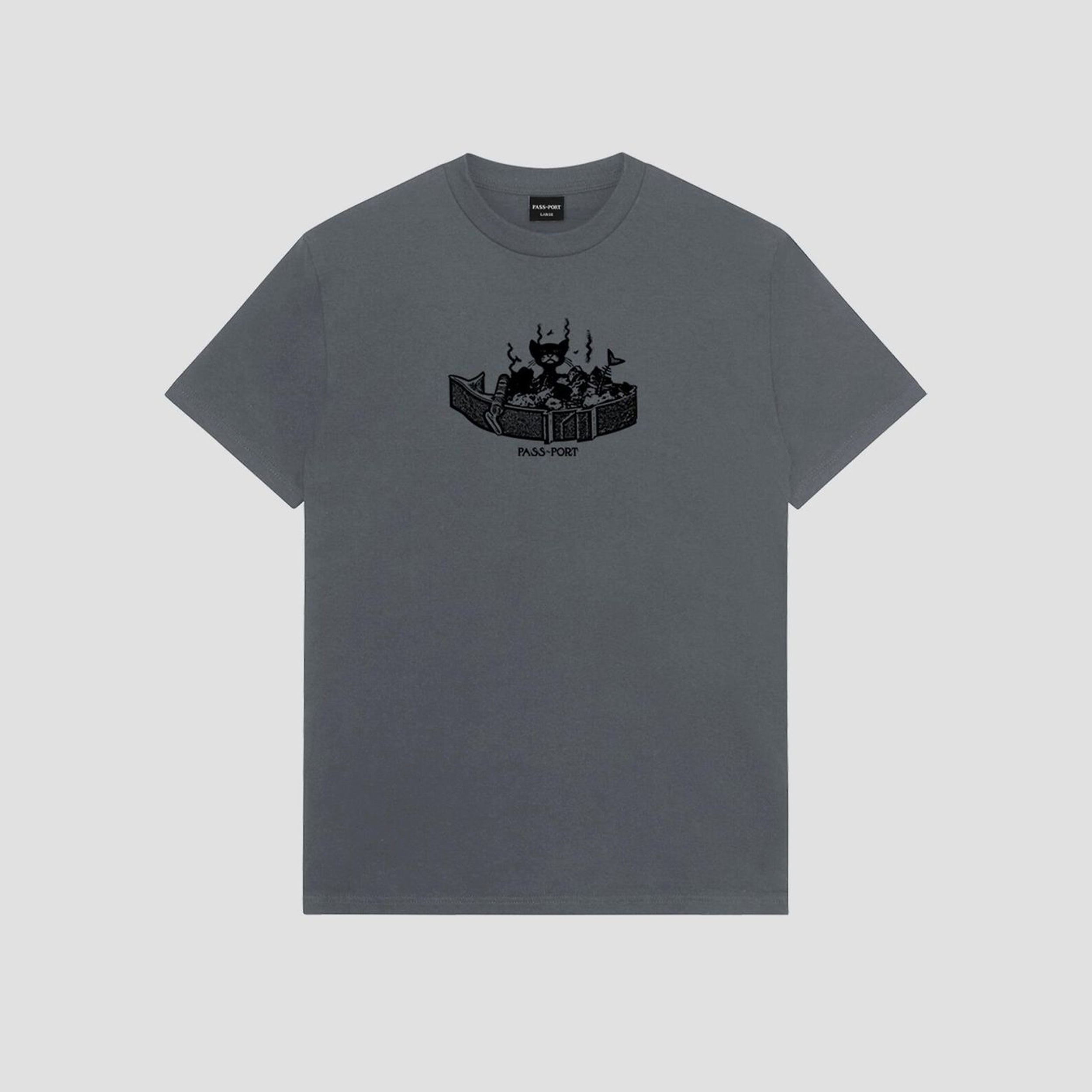 Passport Tinned Cat T-Shirt Tar