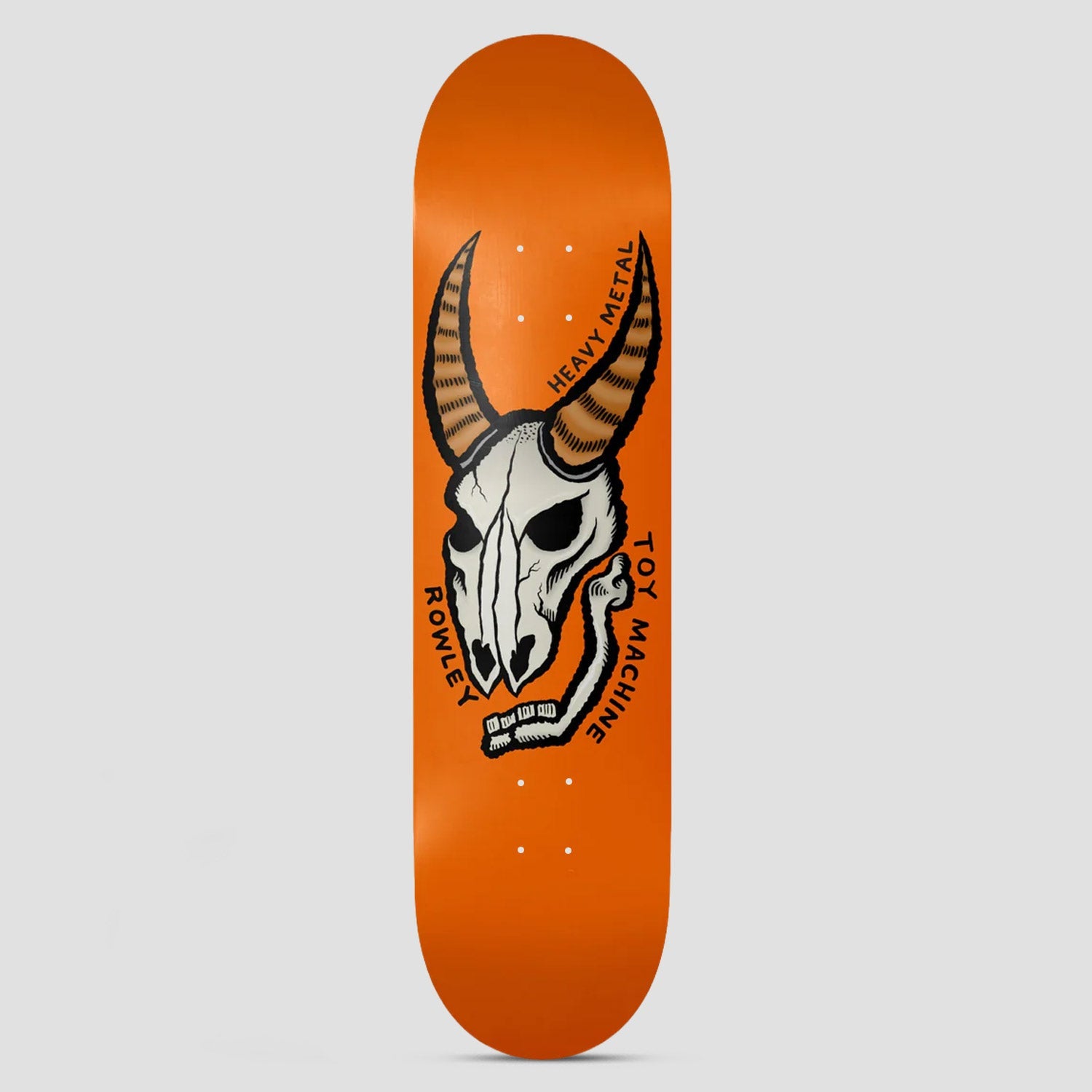 Toy Machine 8.25 Geoff Rowley Heavy Metal Skateboard Deck Orange
