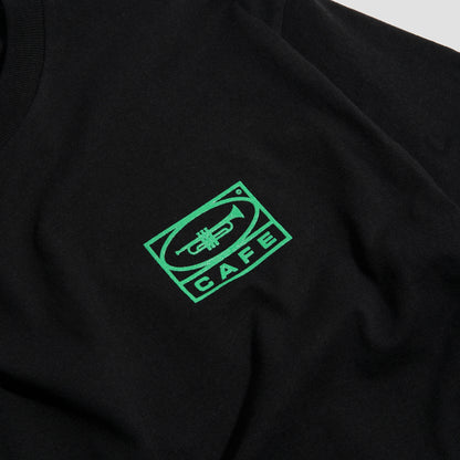 Skateboard Cafe 45 T-Shirt Black / Forest Green