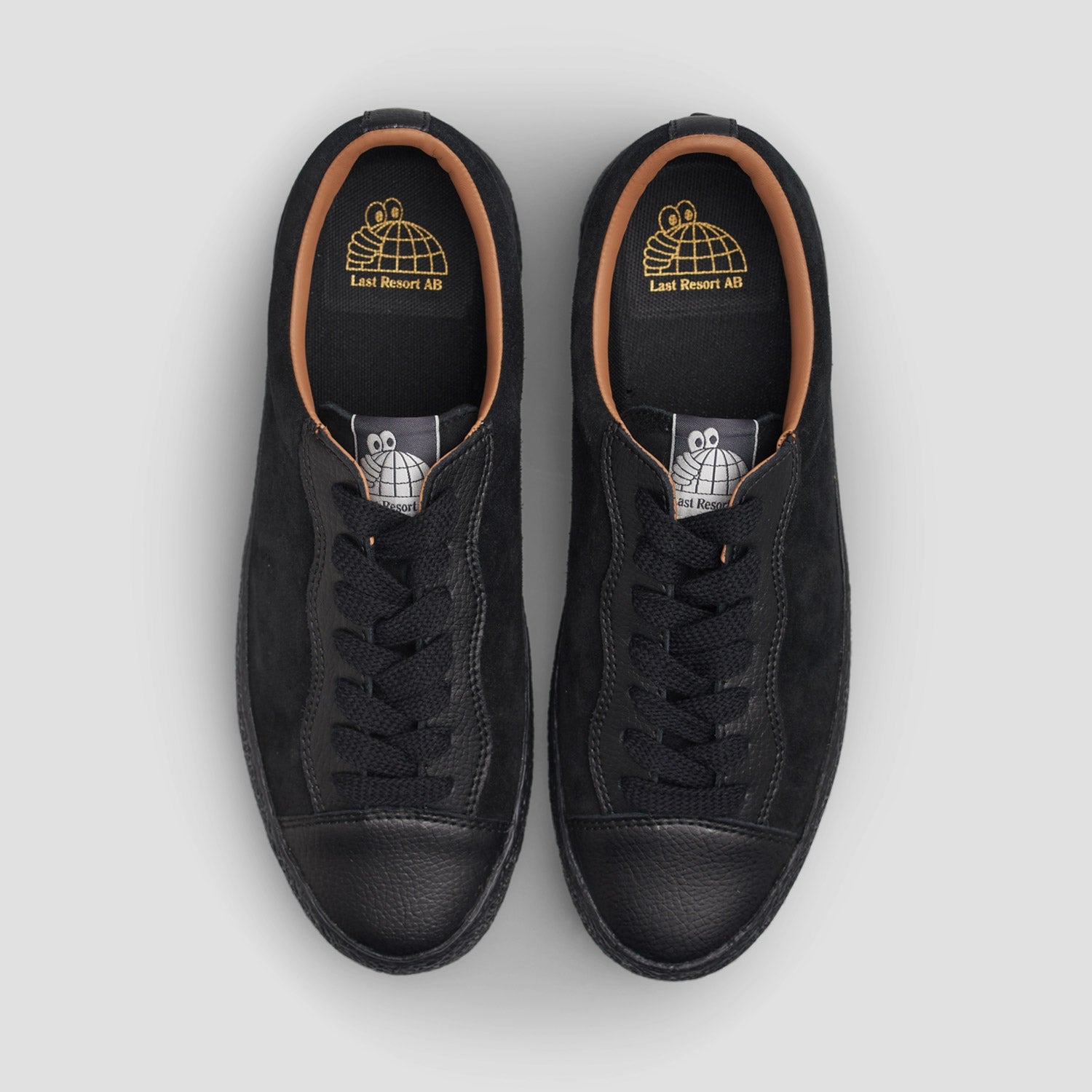 Last Resort AB VM002 Suede Leather Skate Shoes Black / Black