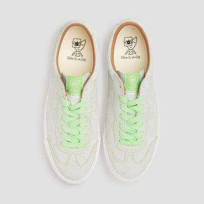 Last Resort AB VM004 Milic Suede Skate Shoes Green Tint / White