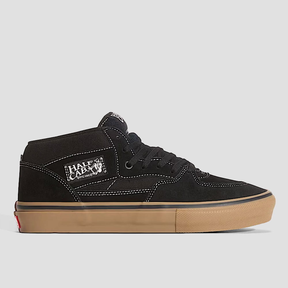 Vans Skate Half Cab Shoes Black / Gum / White