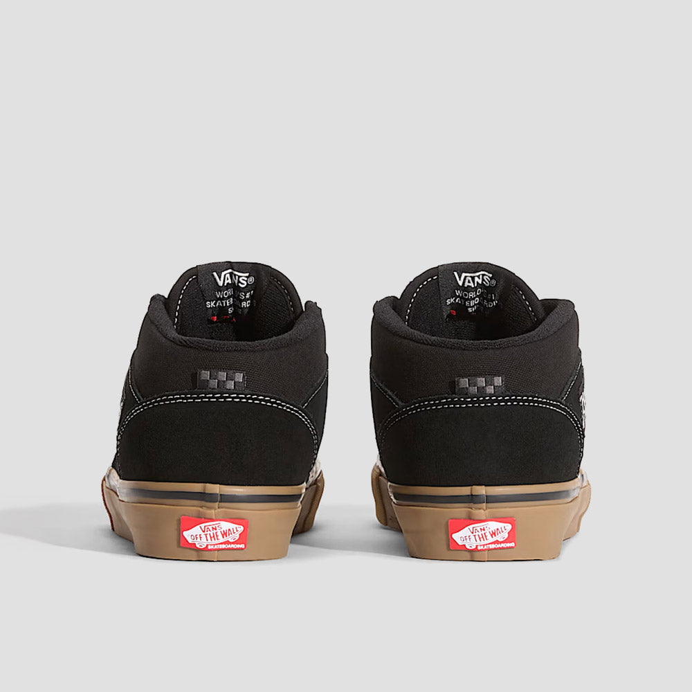 Vans Skate Half Cab Shoes Black / Gum / White