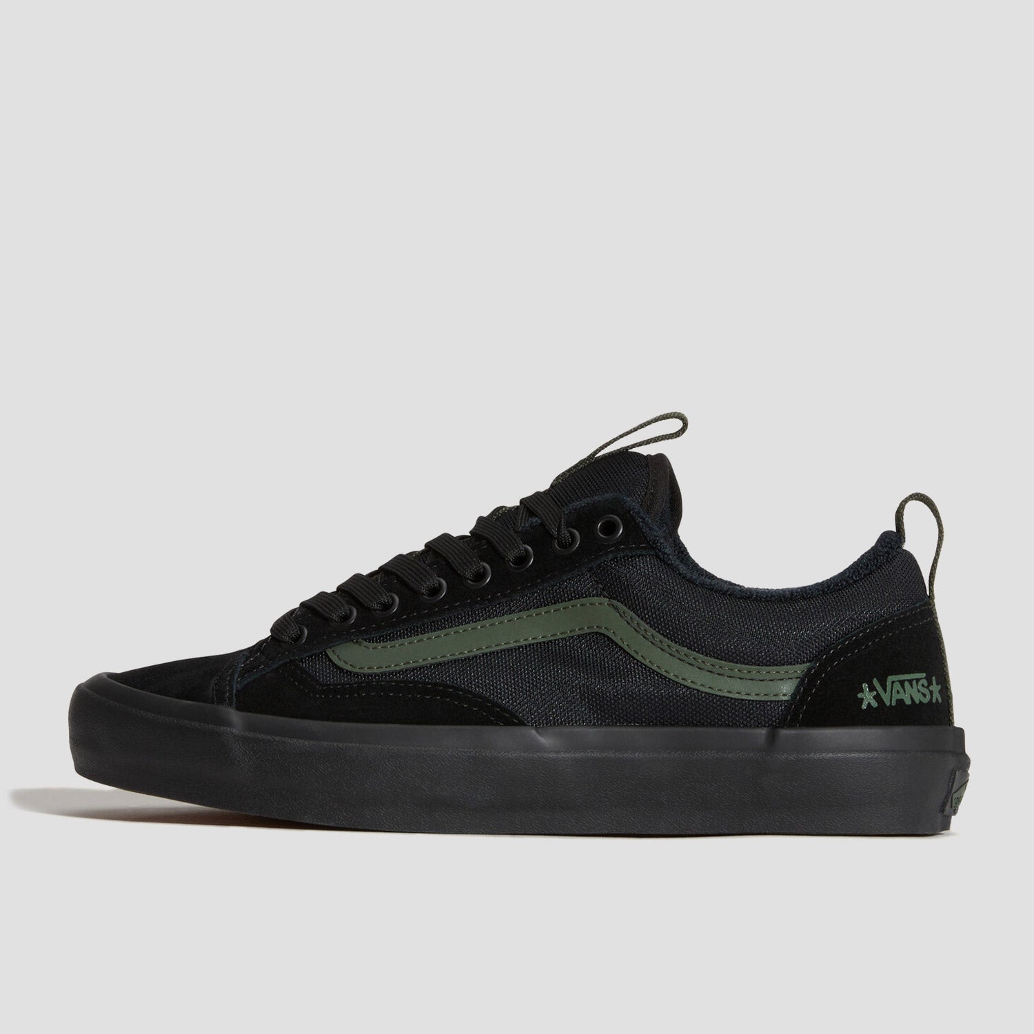 Vans Skate Old Skool 36+ Skate Shoes Atiba Black / Dark Green