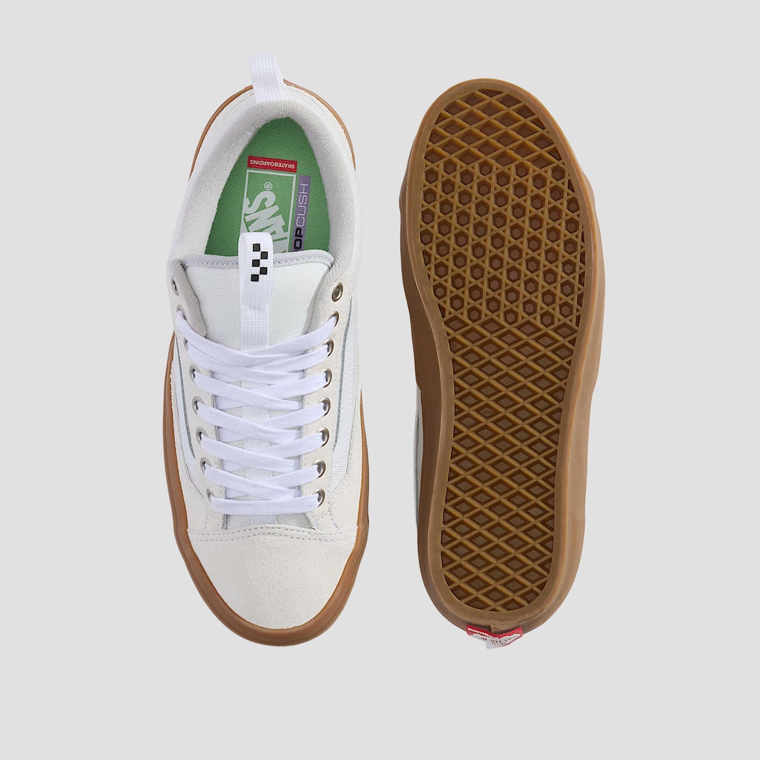 Vans Skate Old Skool 36+ Skate Shoes White / Gum