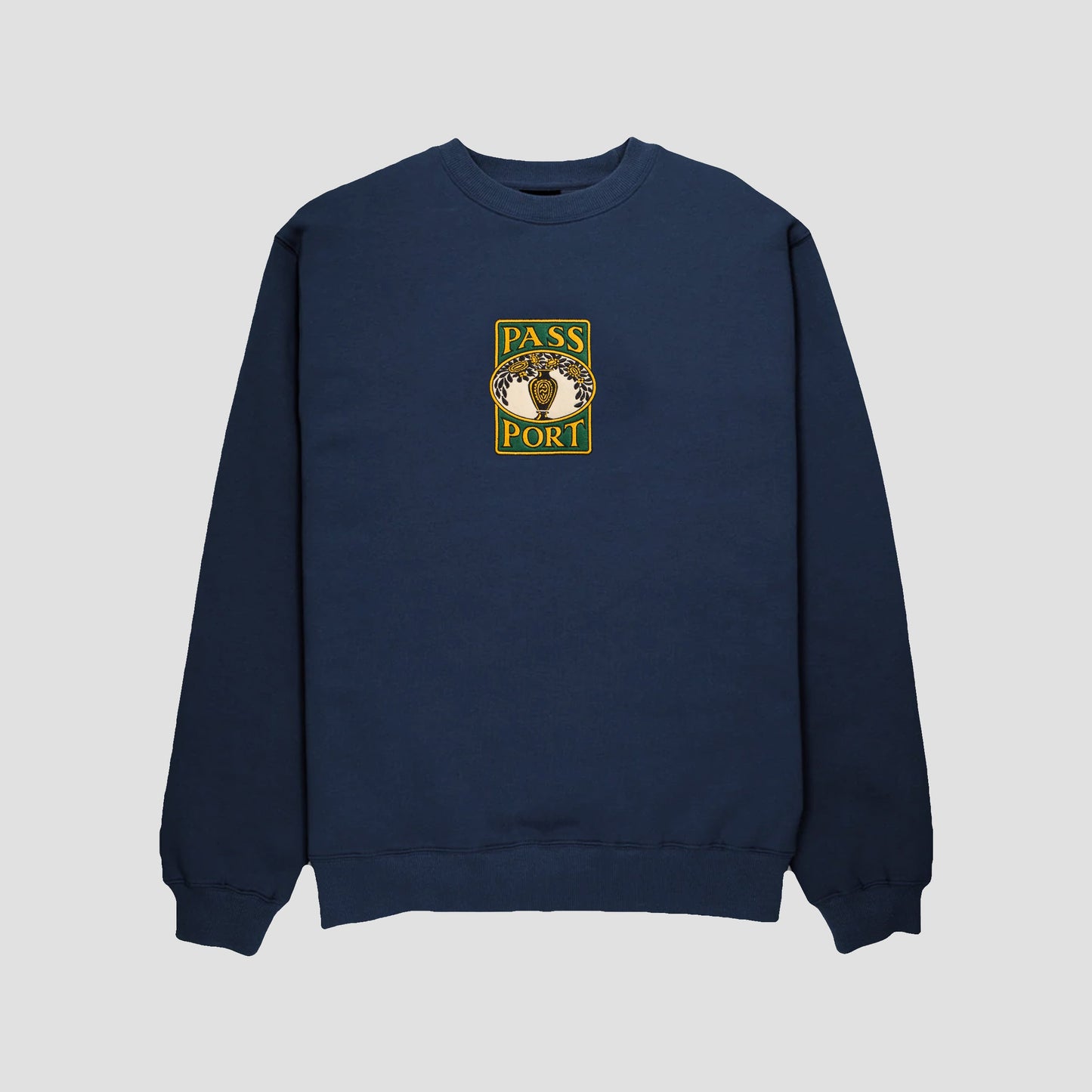 PassPort Vase Embroidery Crew Navy