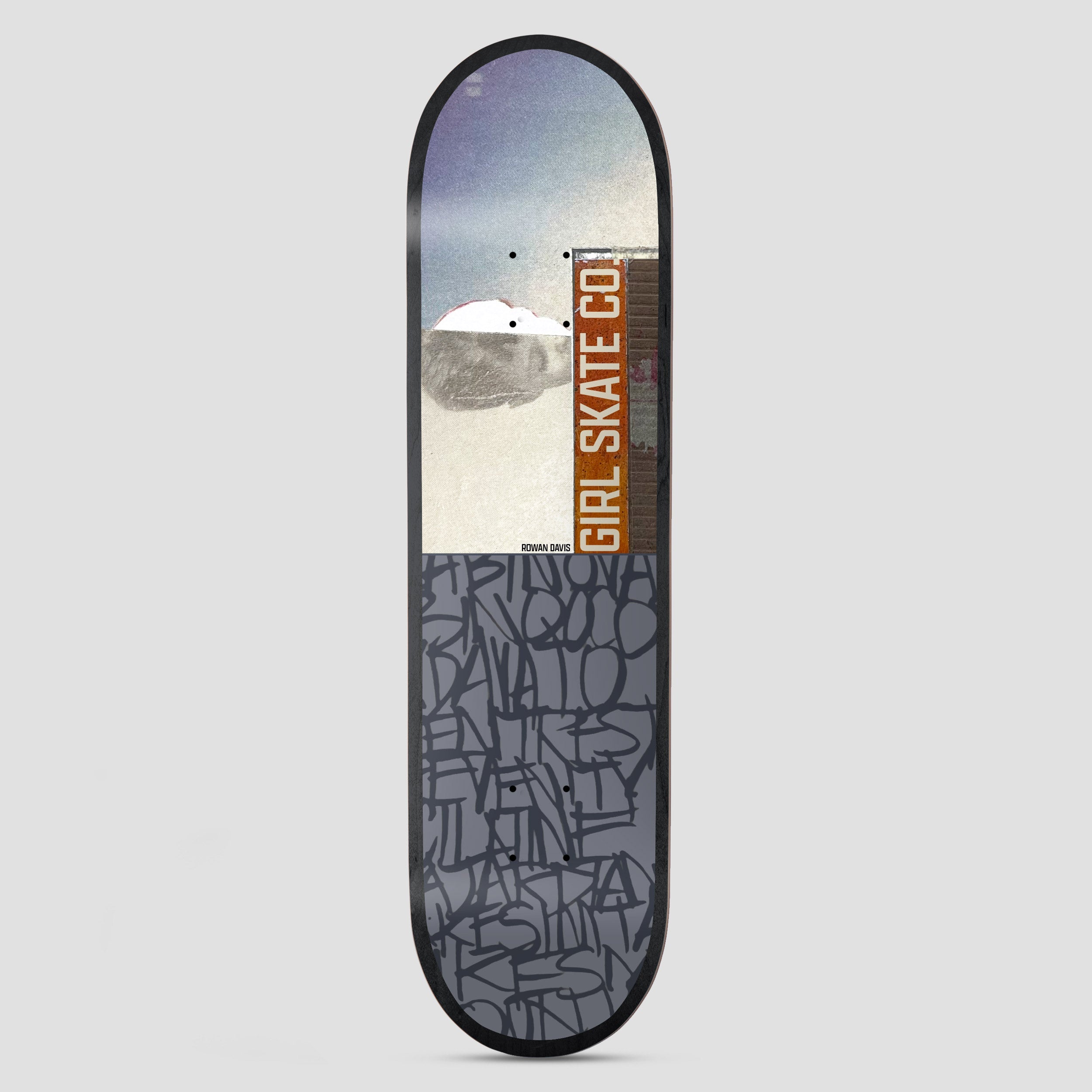 Girl 8.25 Splinter Rowan Davis Skateboard Deck Grey