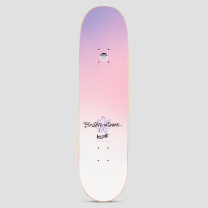 Welcome X Britney 8.5 Believe on Popsicle Skateboard Deck Pearl Fade