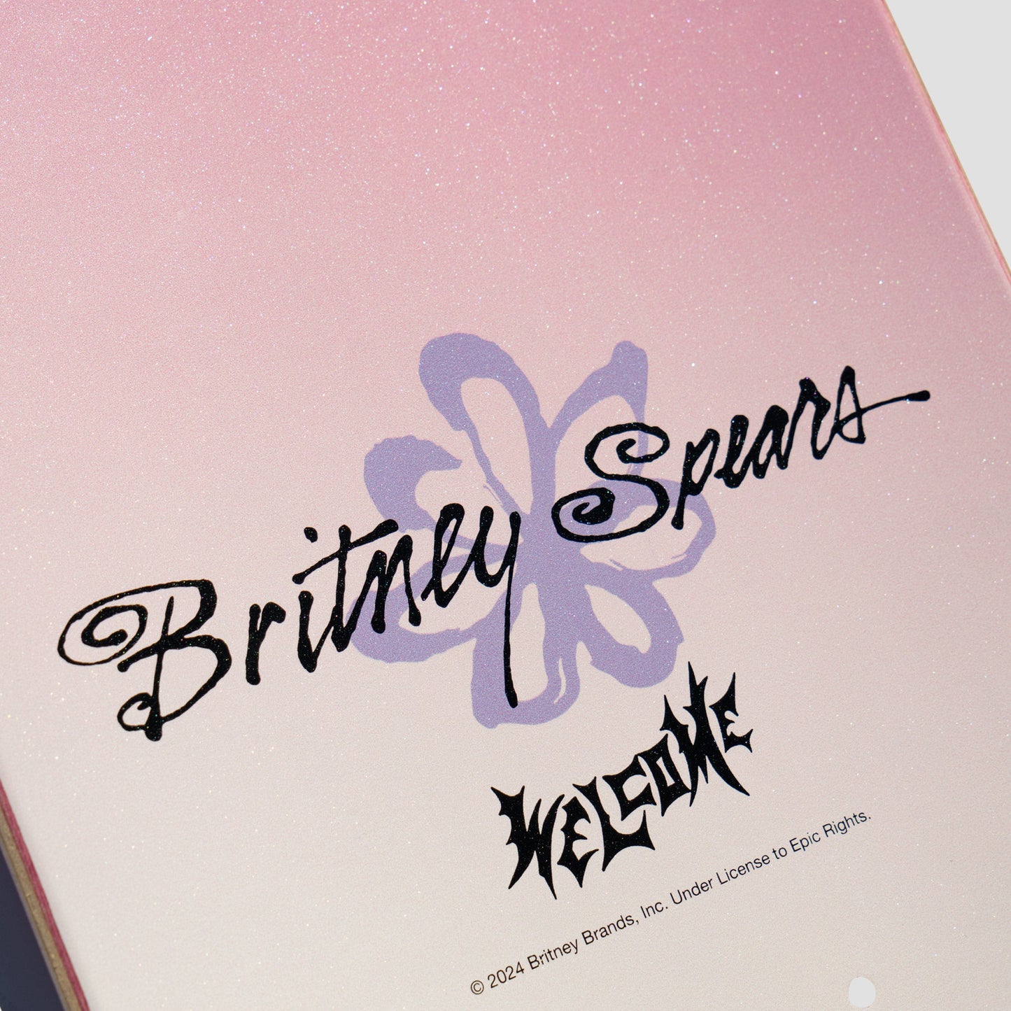 Welcome X Britney 8.25 Believe on Popsicle Skateboard Deck Pearl Fade