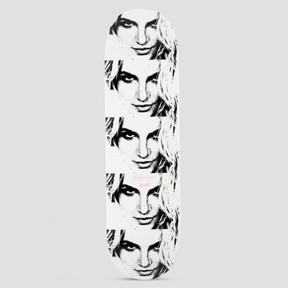 Welcome X Britney 8.75 Till The World Ends on Popsicle Skateboard Deck White Dip