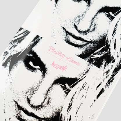 Welcome X Britney 8.75 Till The World Ends on Popsicle Skateboard Deck White Dip