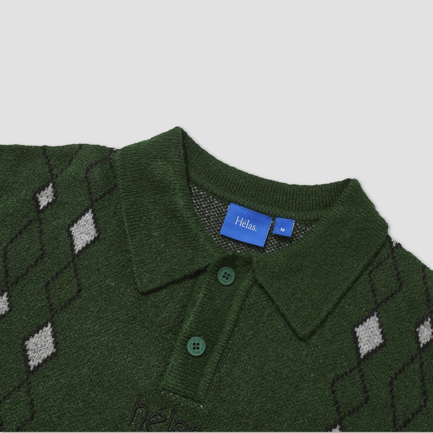 Helas Apres-Ski Polo Knit Green