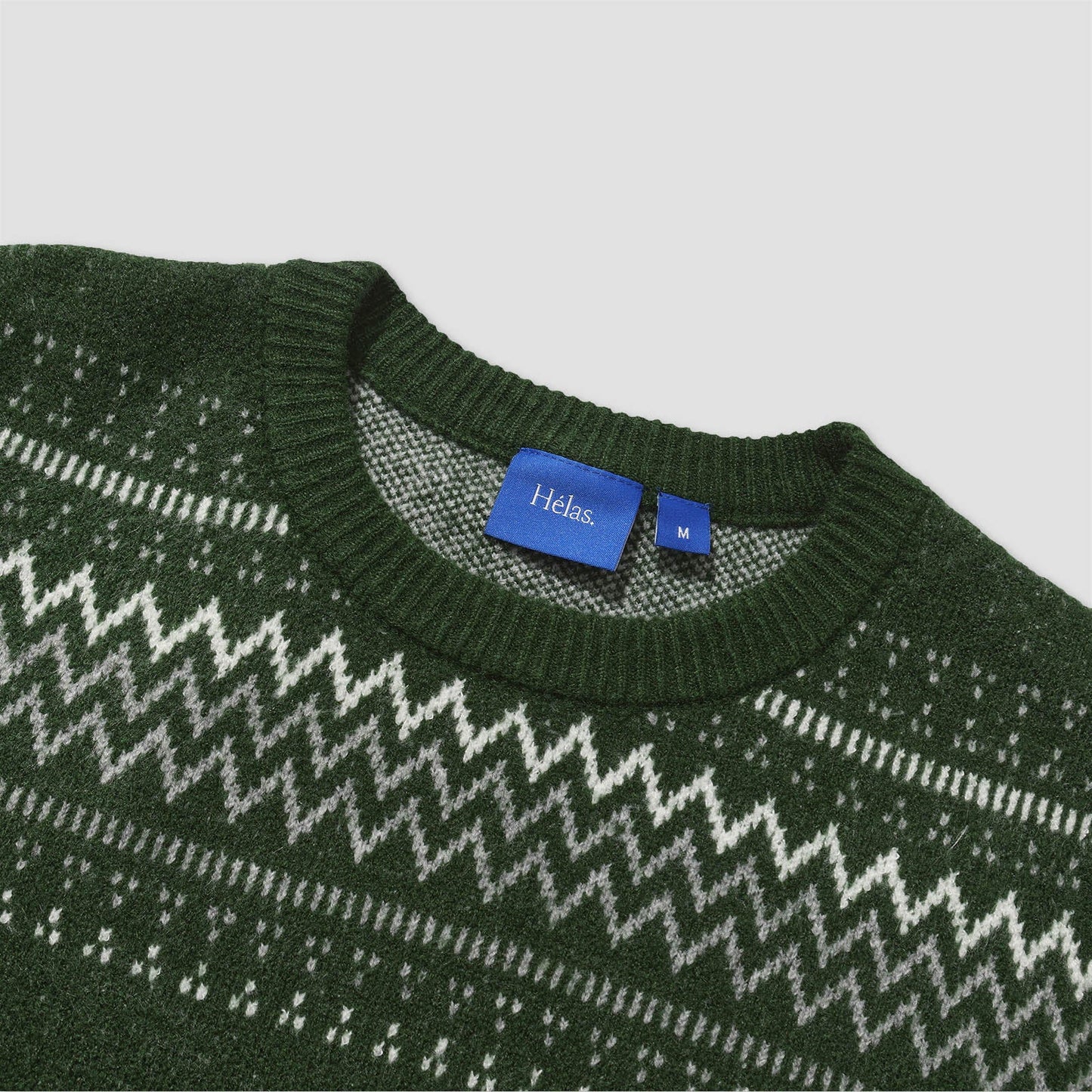 Helas Chalet Crew Knit Green