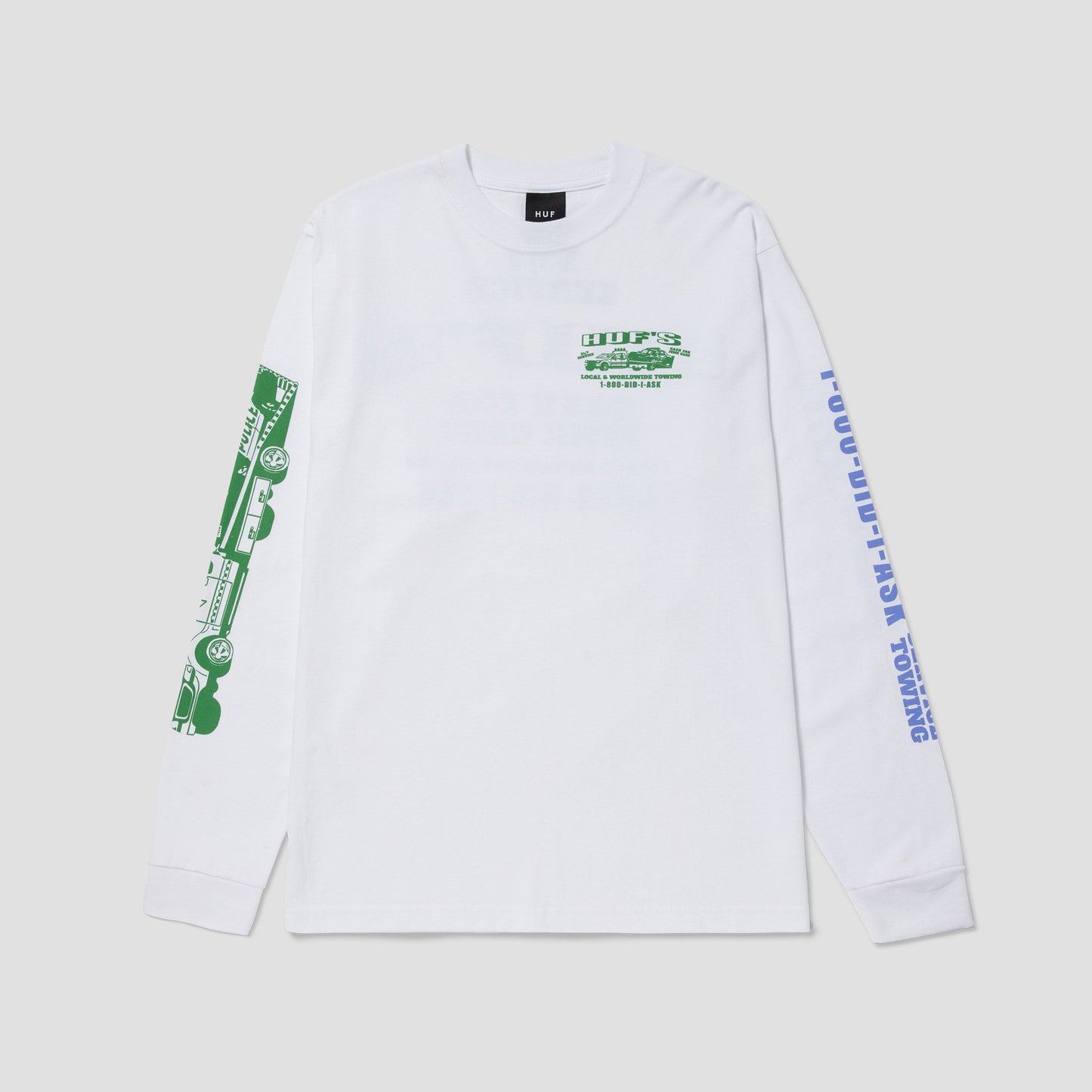 Huf Worldwide Towing Longsleeve T-Shirt White