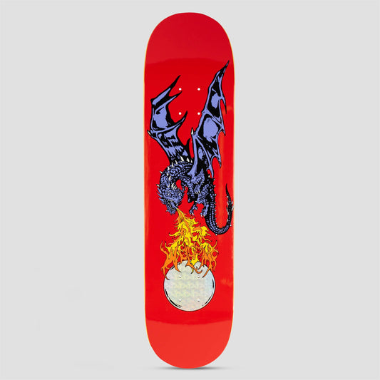 Welcome 8.0 Firebreather Skateboard Deck Red / Prism Foil