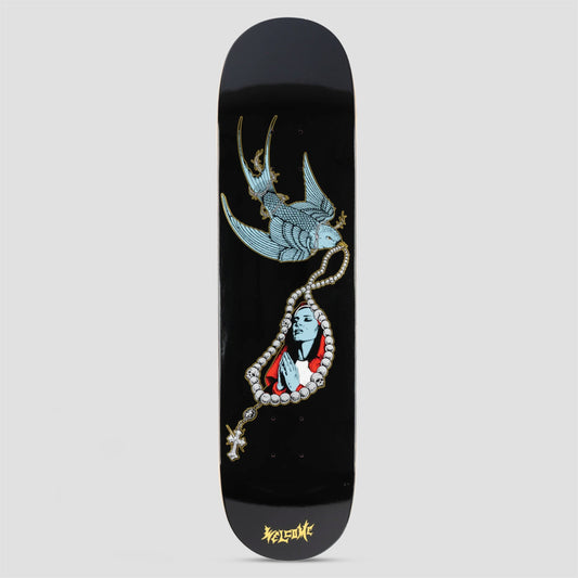 Welcome 8.25 Rosary Popsicle Skateboard Deck Black / Gold Foil