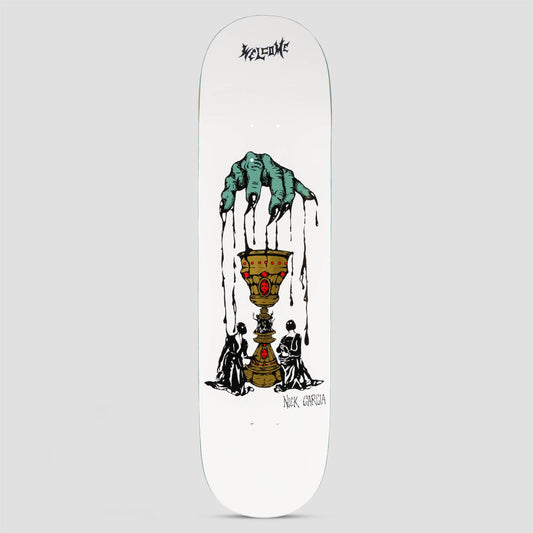 Welcome 8.38 Nick Garcia Chalice Skateboard Deck White