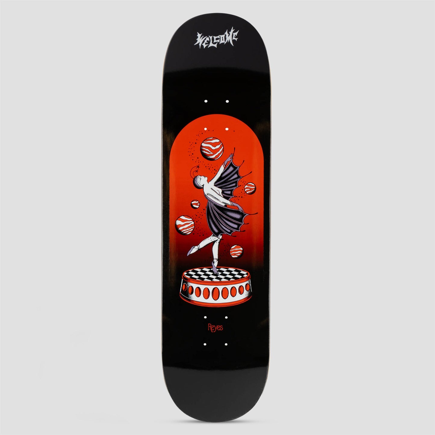 Welcome 8.5 Ryan Reyes Dancer Skateboard Deck Black