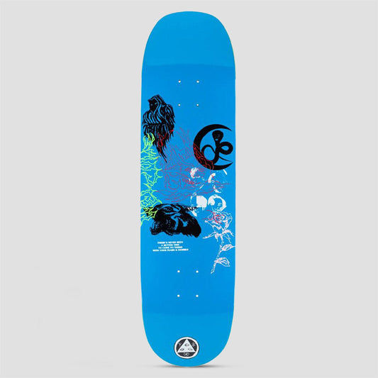 Welcome 8.65 Flash on Moontrimmer 2.0 Skateboard Deck Blue