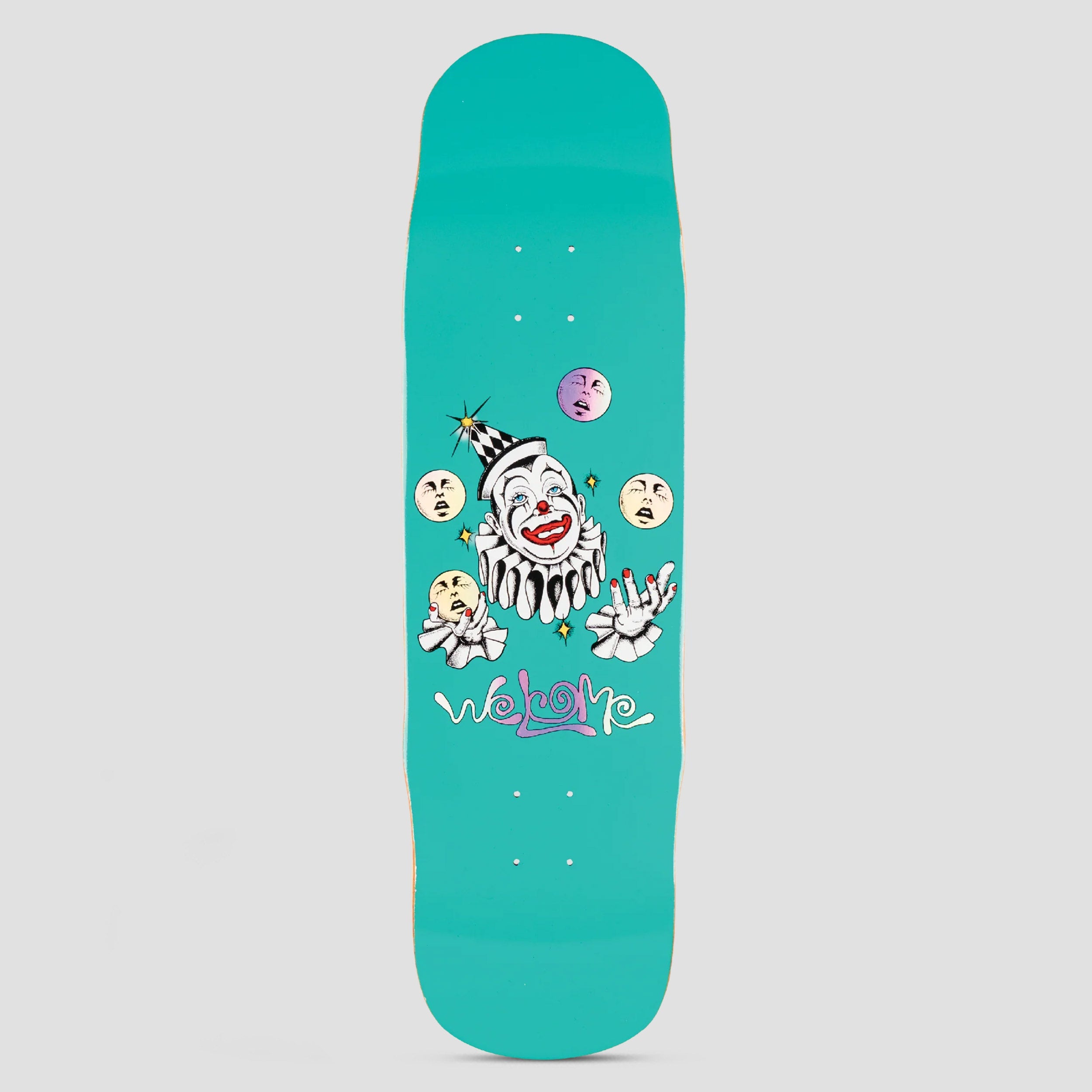Welcome 8.8 Juggler Skateboard Deck Teal / Prism Foil