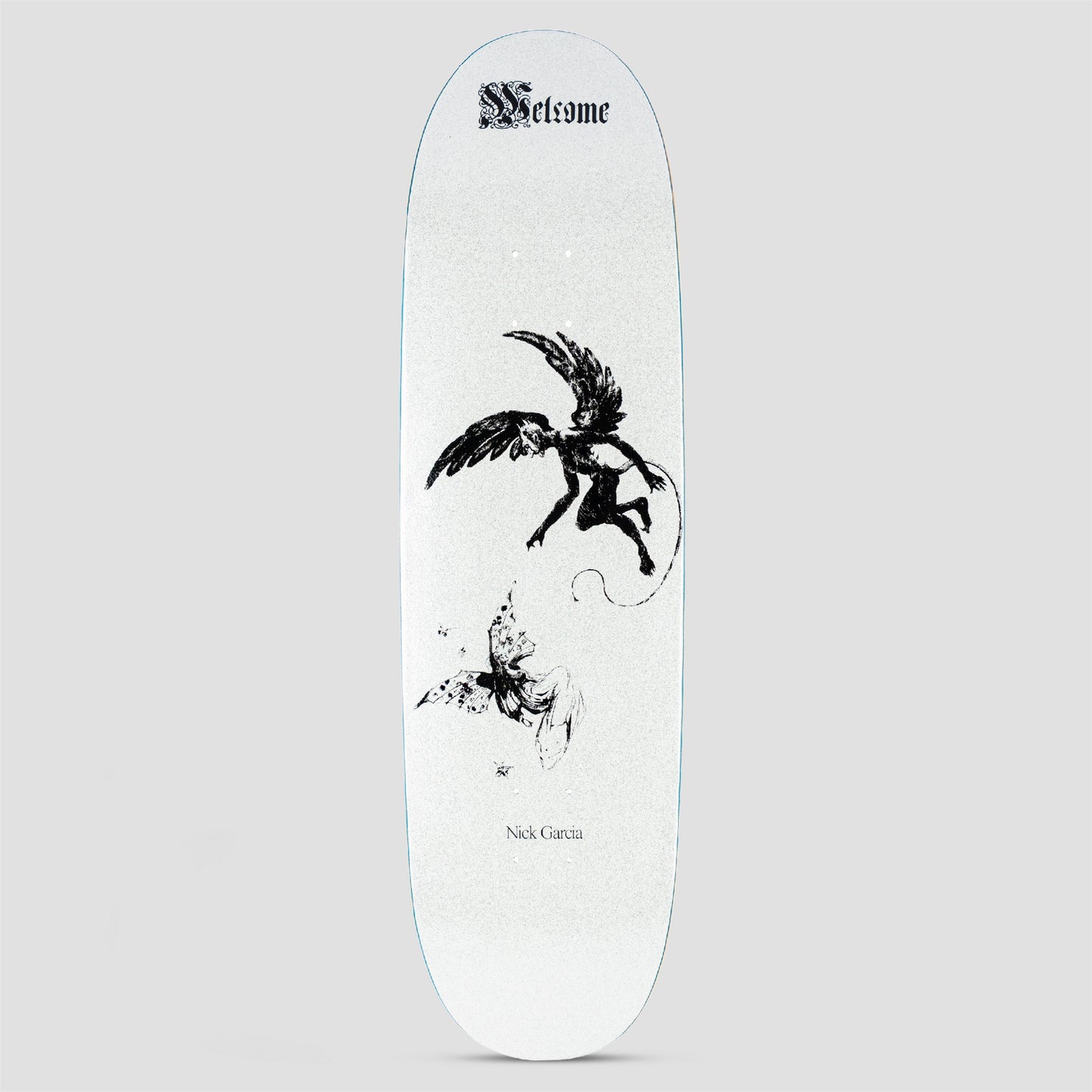 Welcome 8.8 Nick Garcia Paradox on Son of Boline Skateboard Deck White Glitter