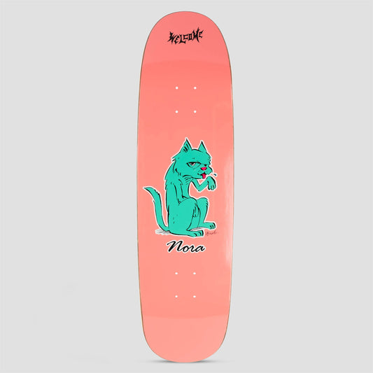 Welcome 8.8 Nora Feral on Sphynx Skateboard Deck Pink