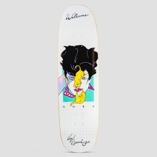 Welcome 8.8 Nora Special Effects on Sphynx Skateboard Deck White / Prism Foil