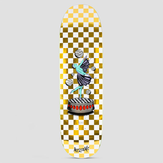 Welcome 9.0 Ryan Reyes Dancer on Baculus 2.0 Skateboard Deck White / Gold Foil