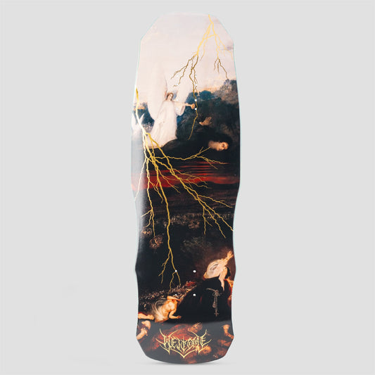 Welcome 9.85 Rapture on Dark Lord Skateboard Deck Gold Foil