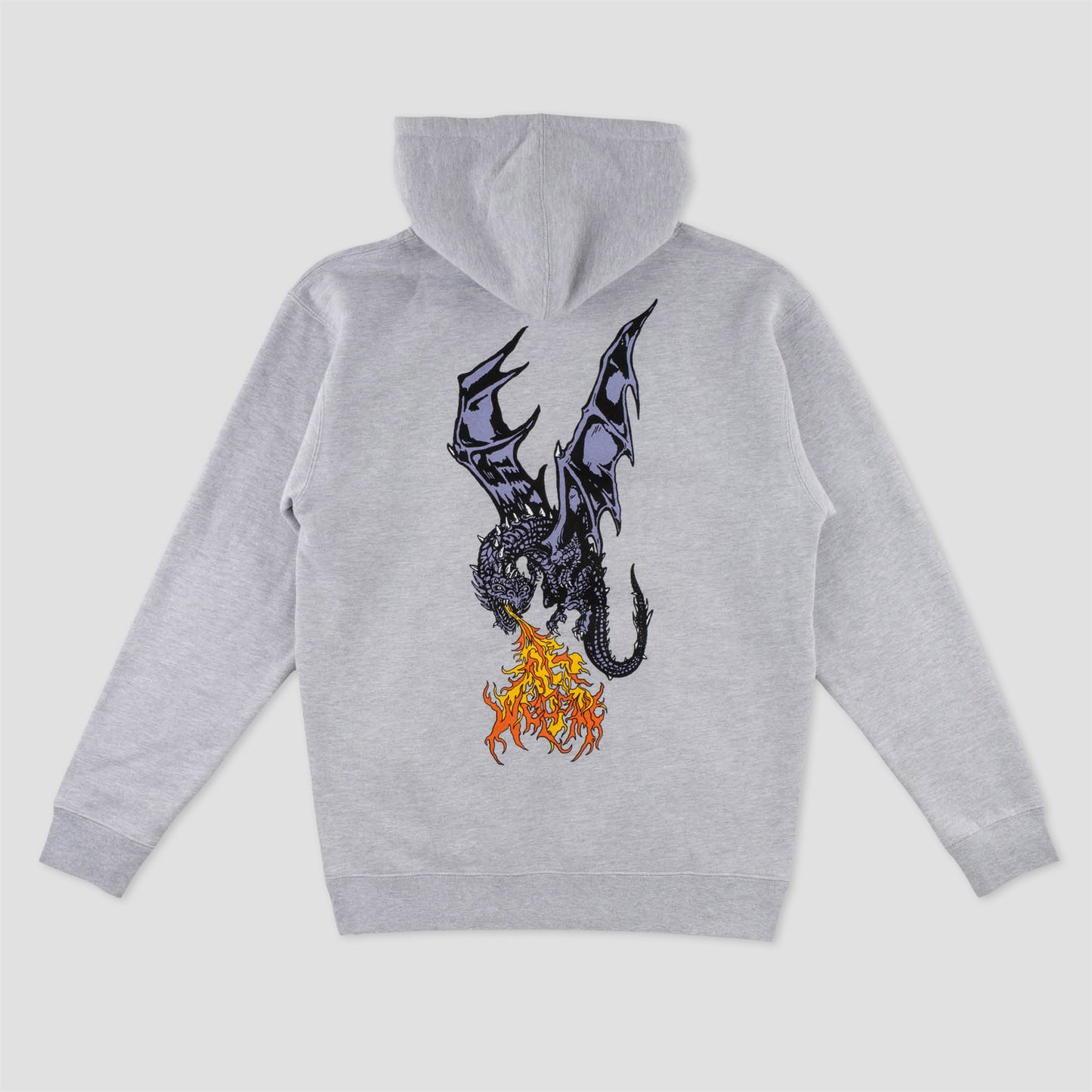 Welcome Firebreather Printed Hood Heather Grey