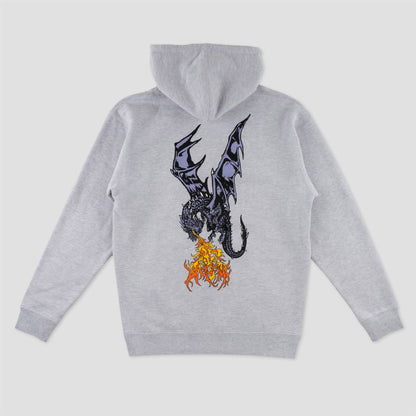 Welcome Firebreather Printed Hood Heather Grey