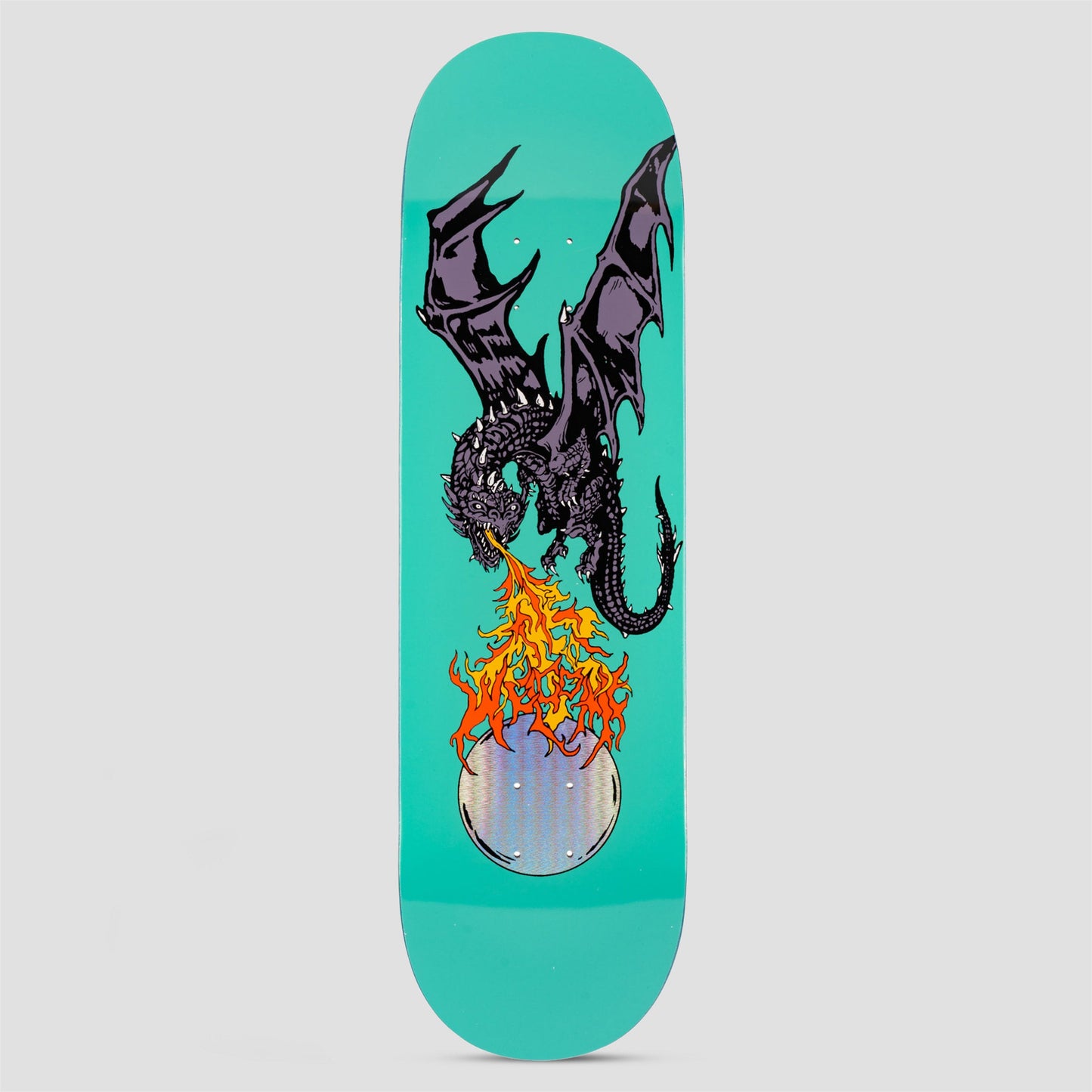 Welcome 9.0 Firebreather Skateboard Deck Teal