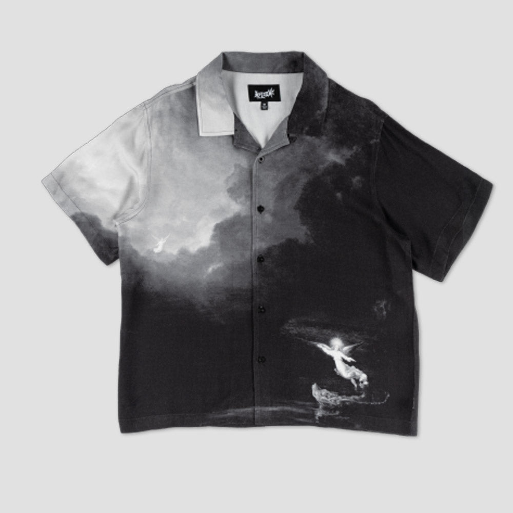 Welcome Hope Rayon Shirt Black